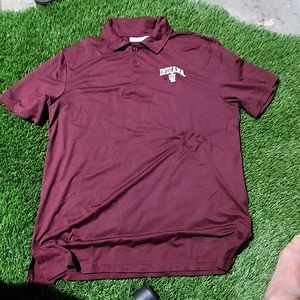 Indiana Hoosier Embroided Polo Shirt Size L